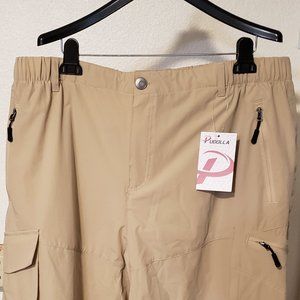 XXL Beige, Blue, Khaki, Pudolla Men's Quick Dry Hiking Cargo Shorts  Shorts